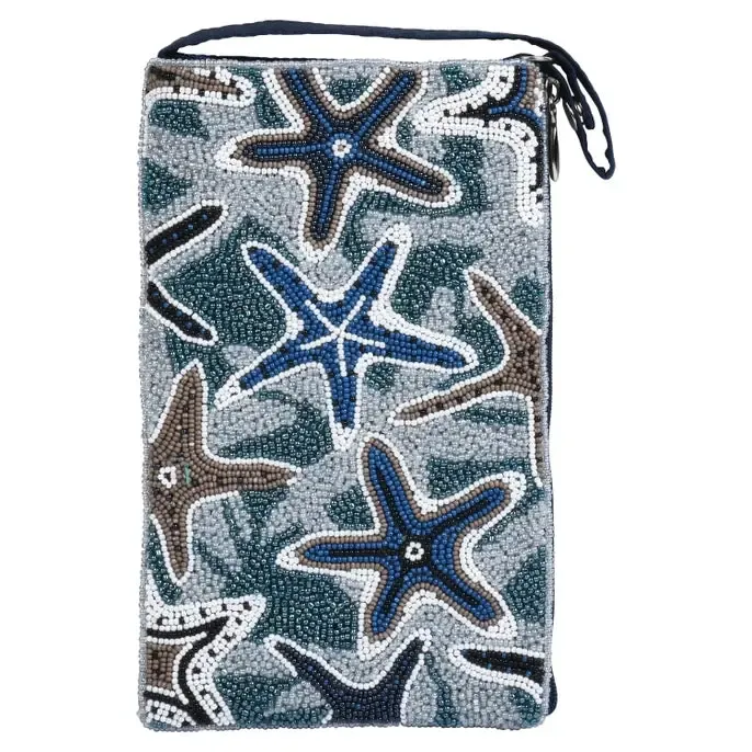 Bamboo Trading Company Beaded Club Bag: Sea Life