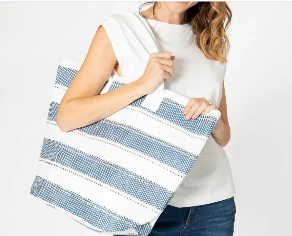 San Diego Hat Co. Tote: Catarina Nautical Stripes - Image 2