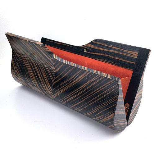 BowensBergeron Bag: Sophisticate Zebra Wood Clutch - Image 2