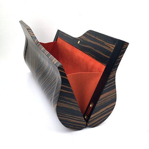 BowensBergeron Bag: Sophisticate Zebra Wood Clutch - Image 4