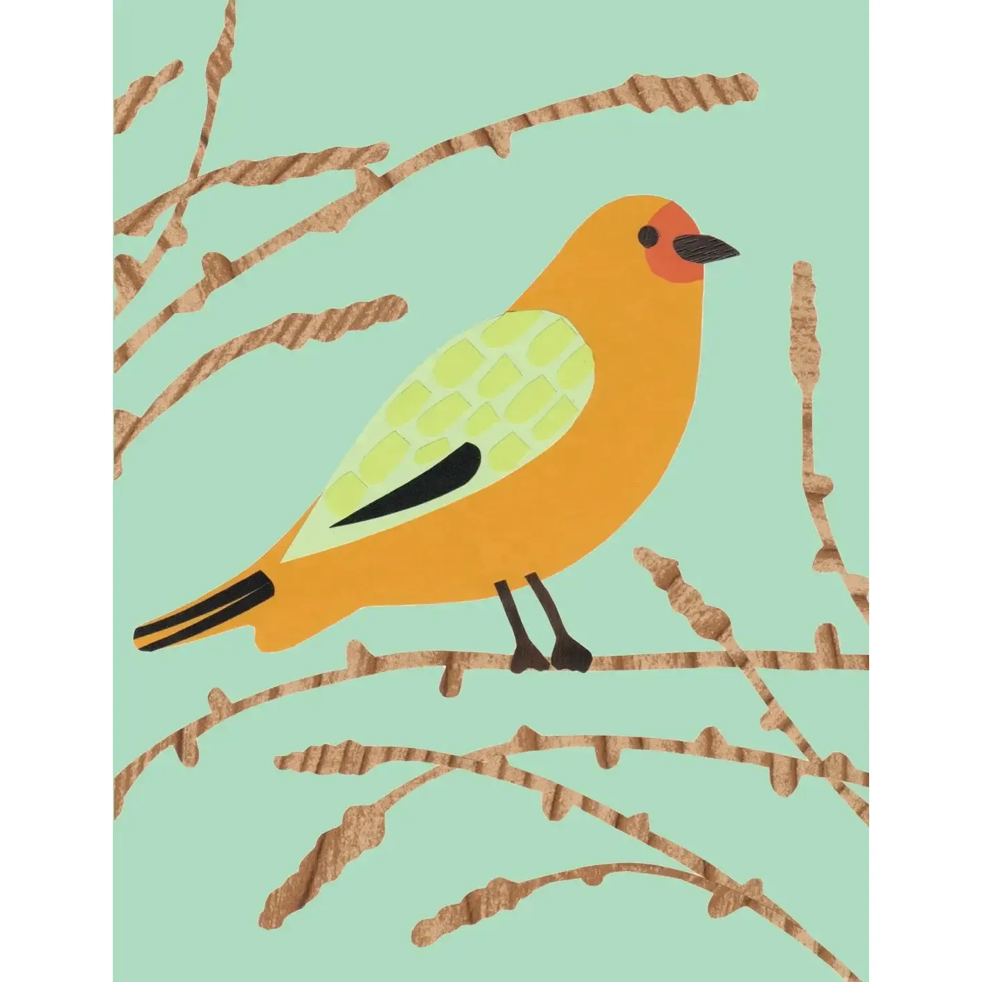 Bunny With A Toolbelt Card: Saffron Finch