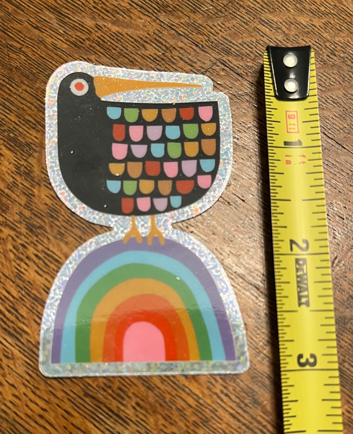 Bunny With A Toolbelt Sticker: Blackbird on a Rainbow - Image 2