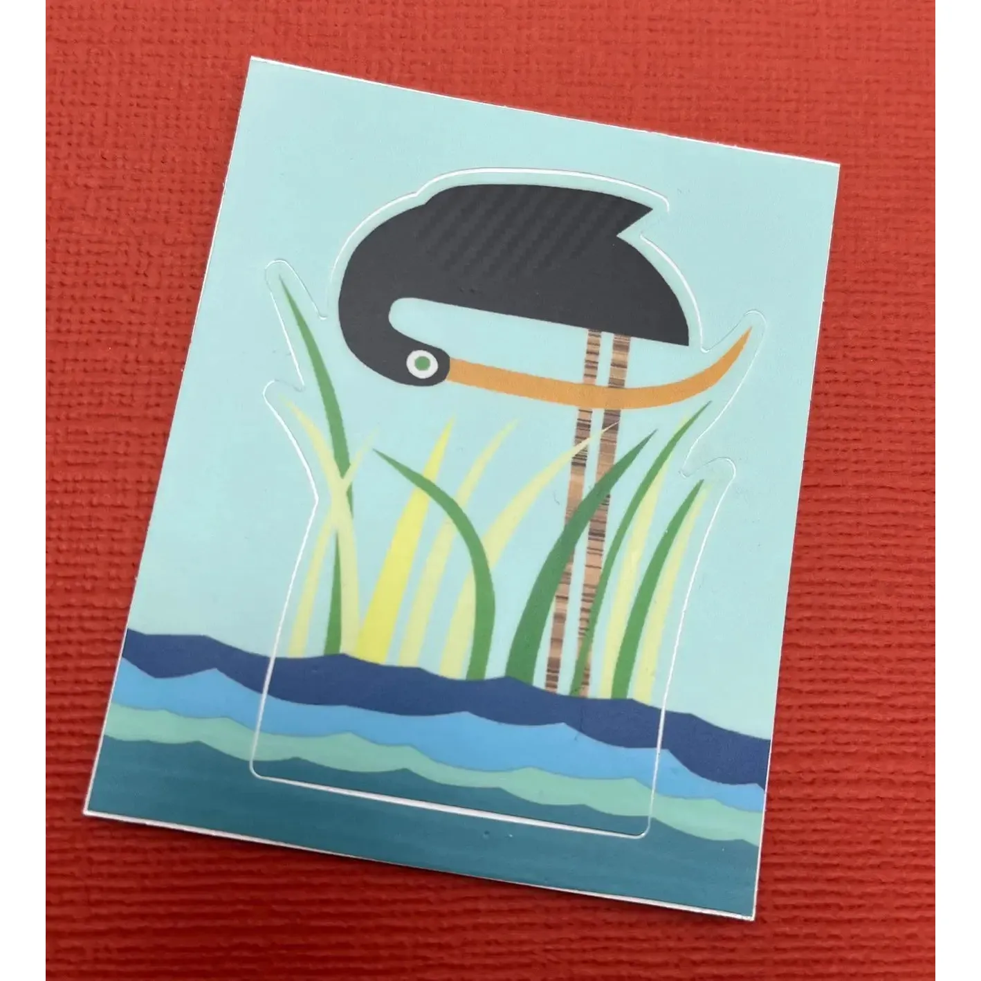 Bunny With A Toolbelt Sticker: Marsh Bird- Kiss Cut