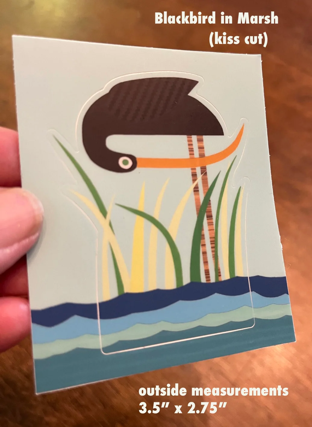 Bunny With A Toolbelt Sticker: Marsh Bird- Kiss Cut - Image 2