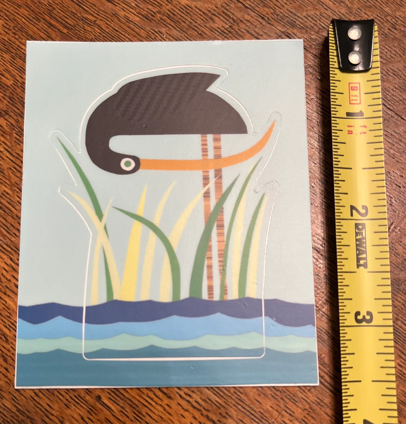 Bunny With A Toolbelt Sticker: Marsh Bird- Kiss Cut - Image 3
