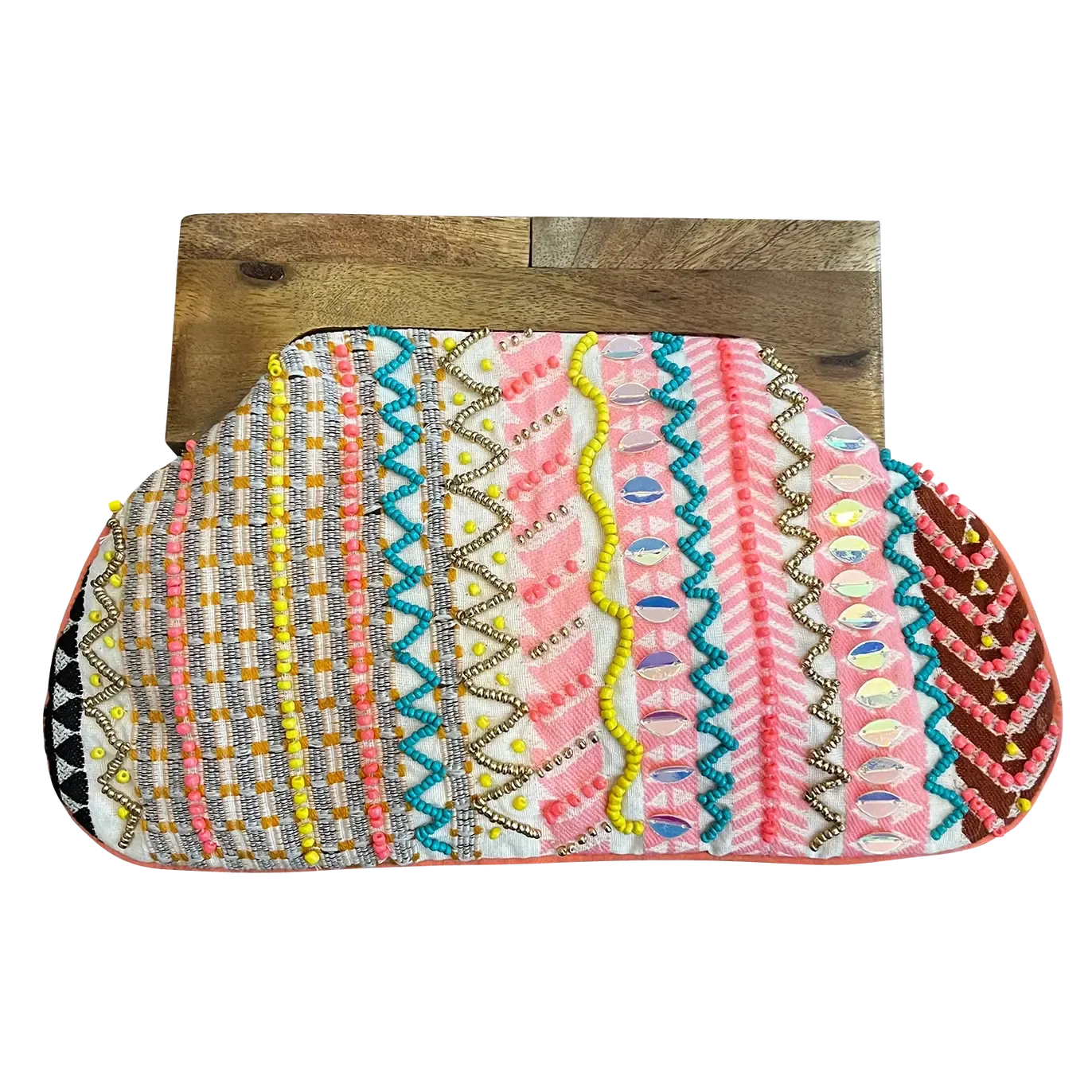 Chloe & Lex Bag: Pink Fiesta Clutch