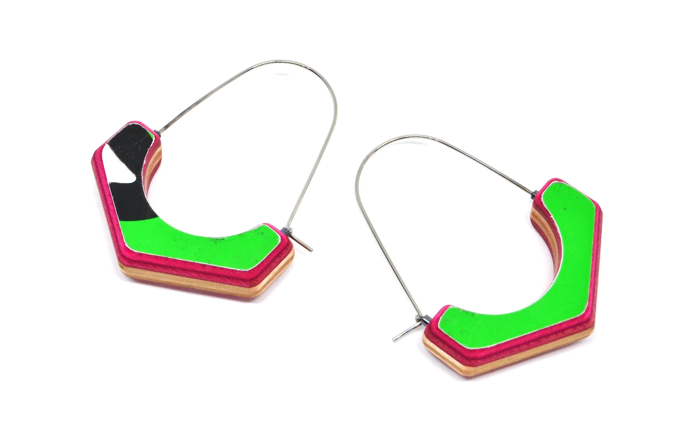 Tara Locklear Earrings: Arc Tall Hoops - Image 3