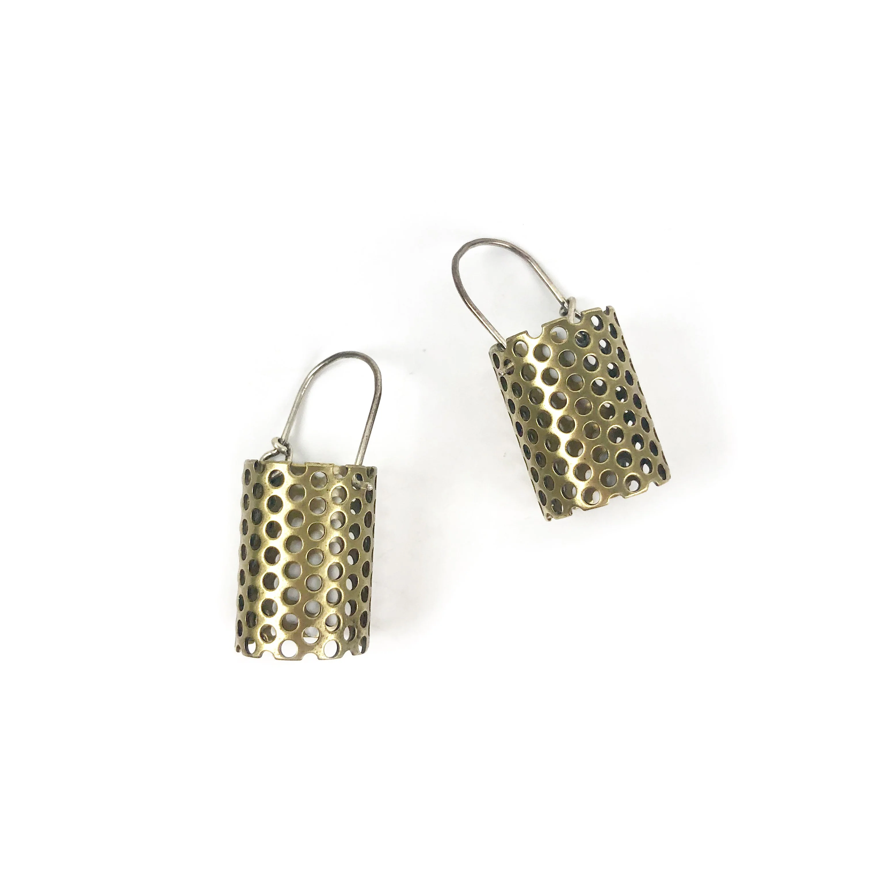 Connie Verrusio Earrings: Brass Bucket - Image 2