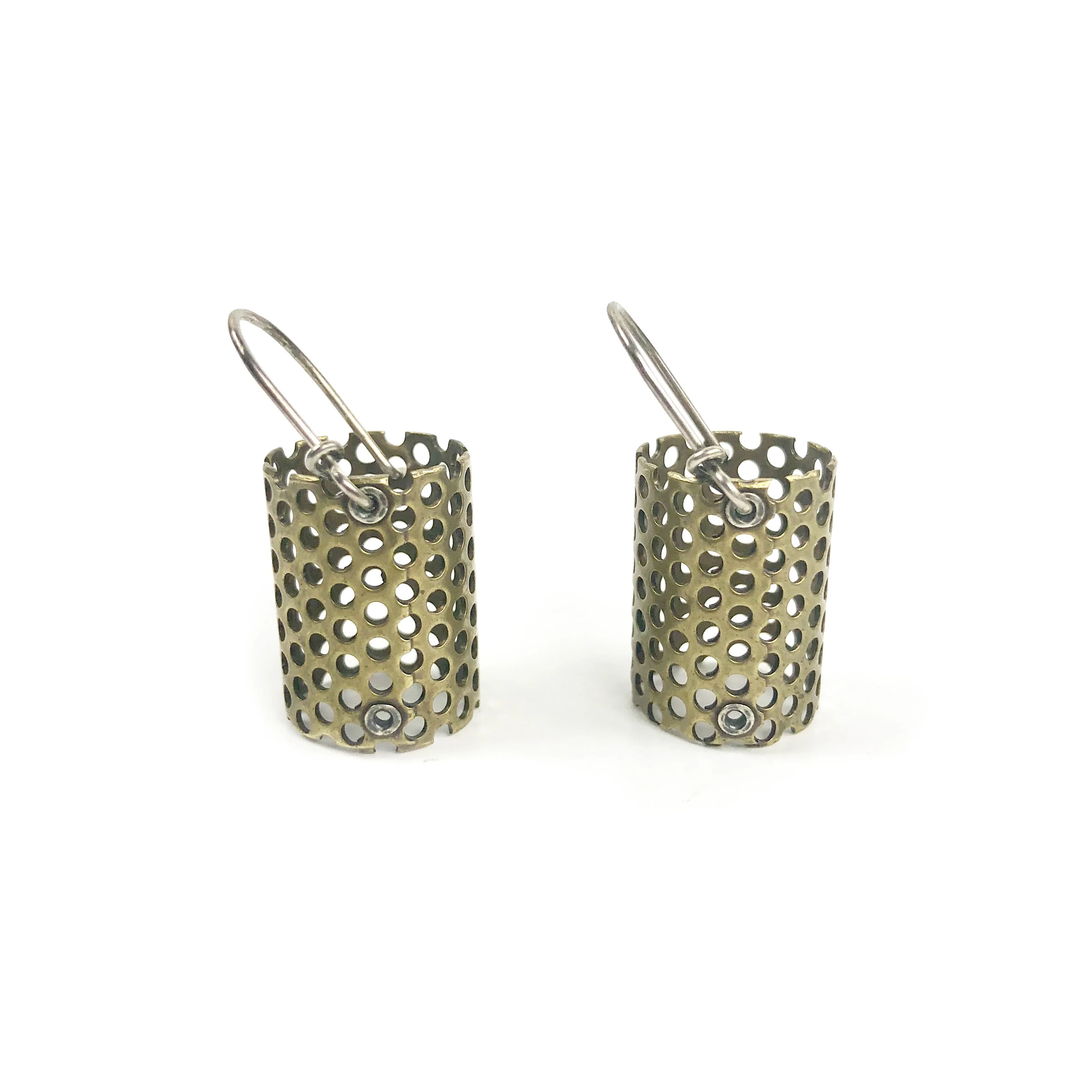 Connie Verrusio Earrings: Brass Bucket - Image 3