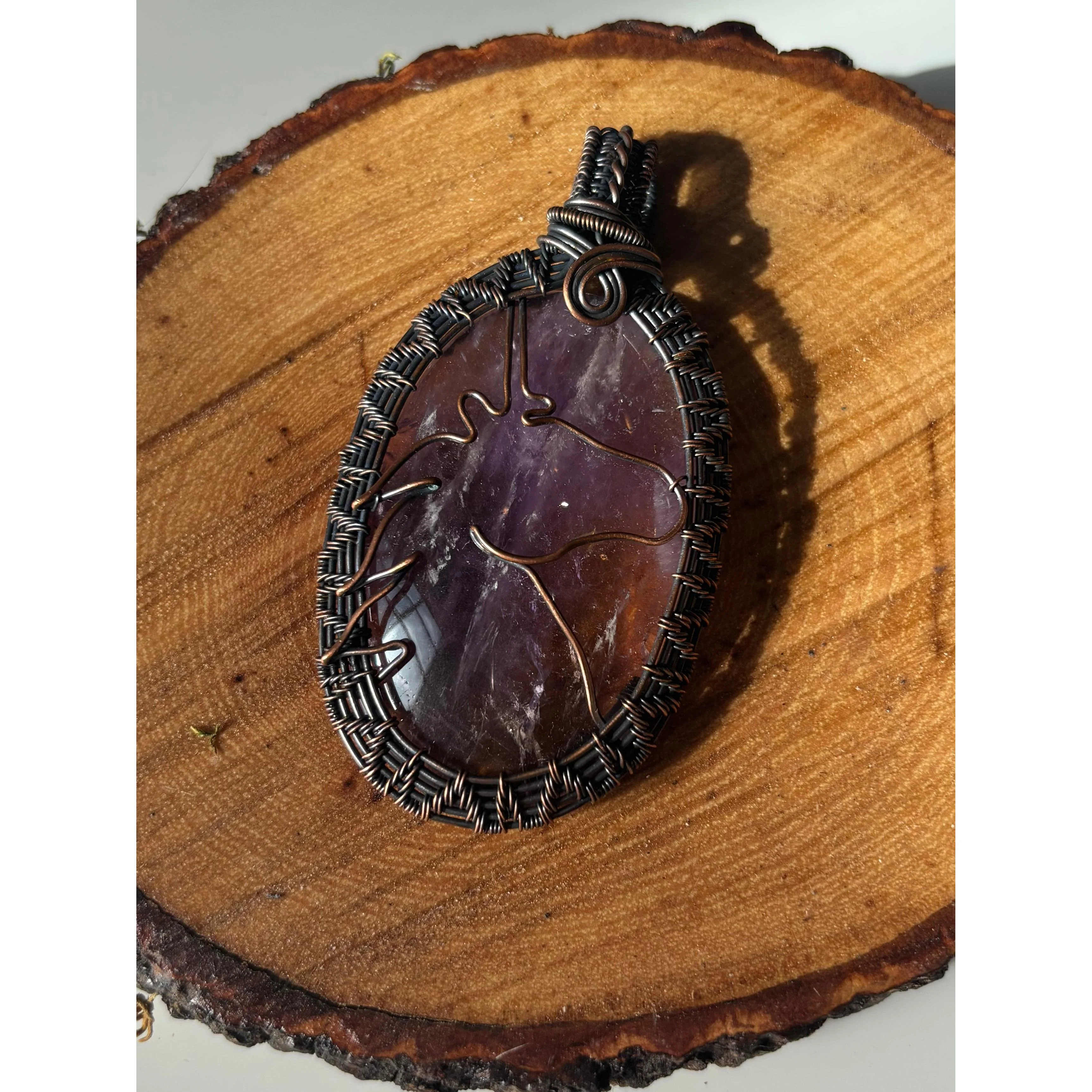 Drea Schaugaard Pendant Necklace: Ametrine Unicorn