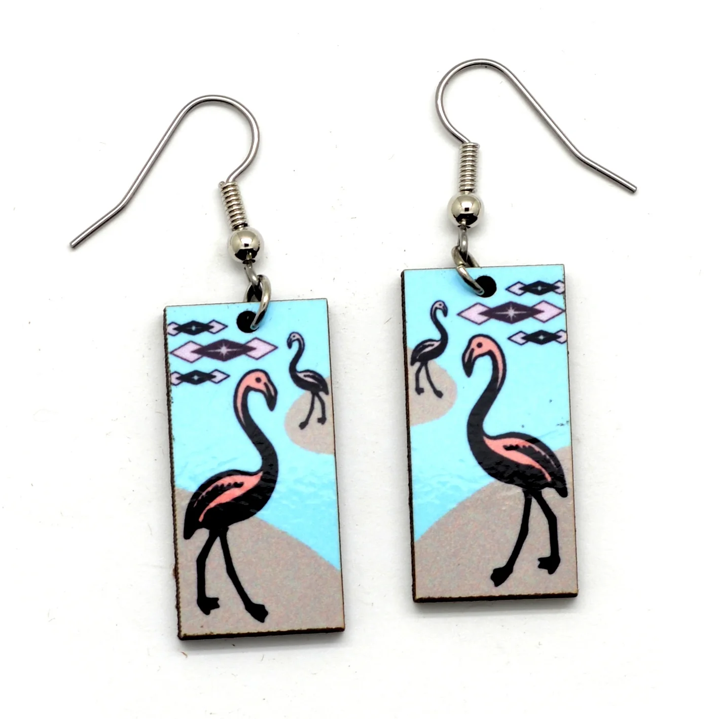 Dunitz & Company Earrings: Mid Century Modern Bird Dangles - Image 2