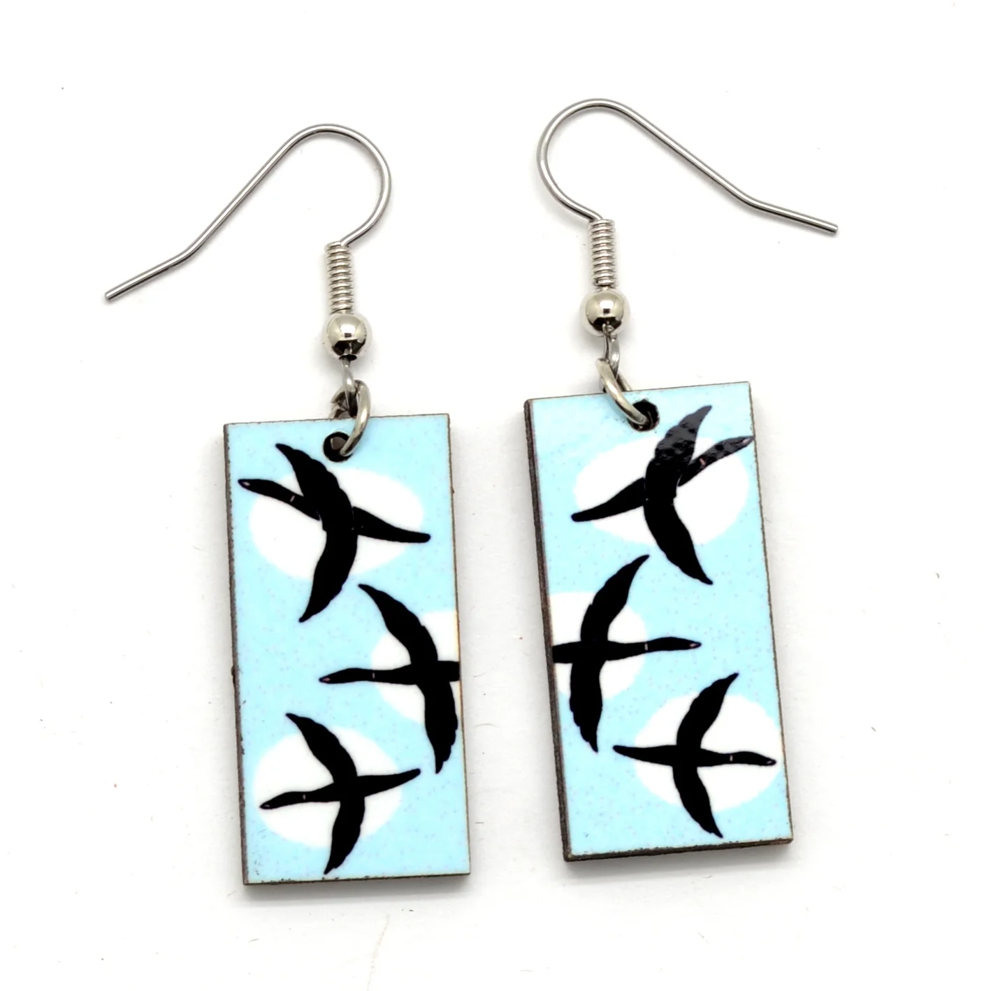 Dunitz & Company Earrings: Mid Century Modern Bird Dangles - Image 8