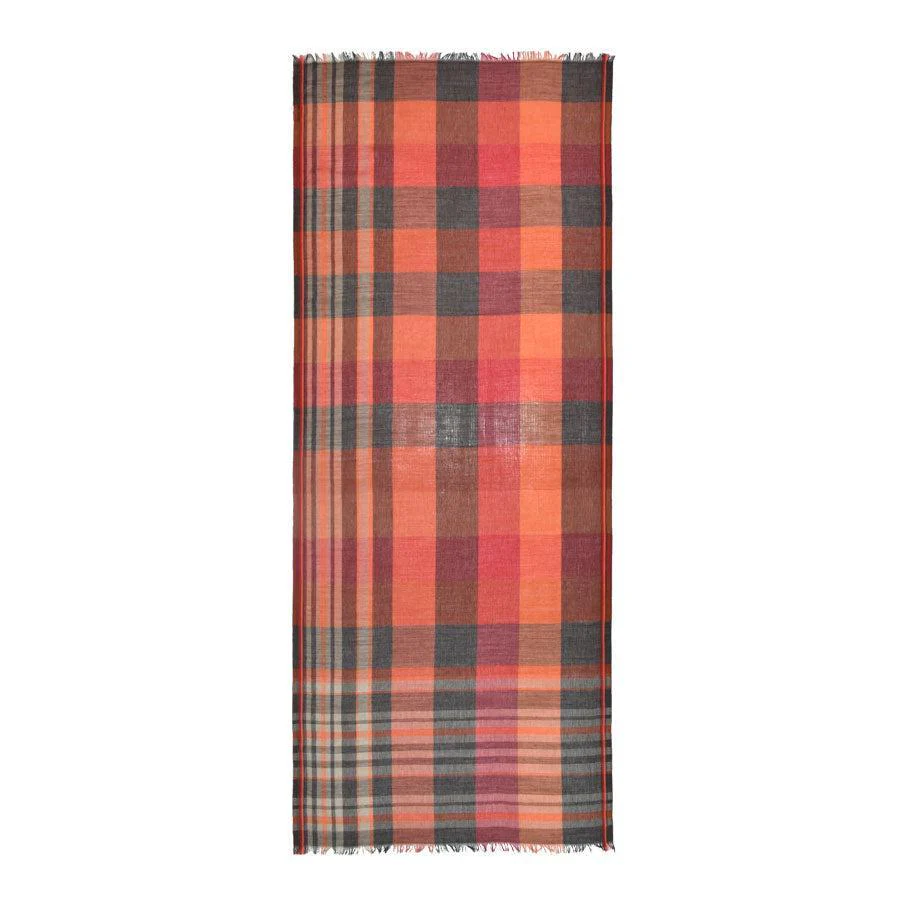 Dupatta Designs Scarf: Barlow Orange Plaid