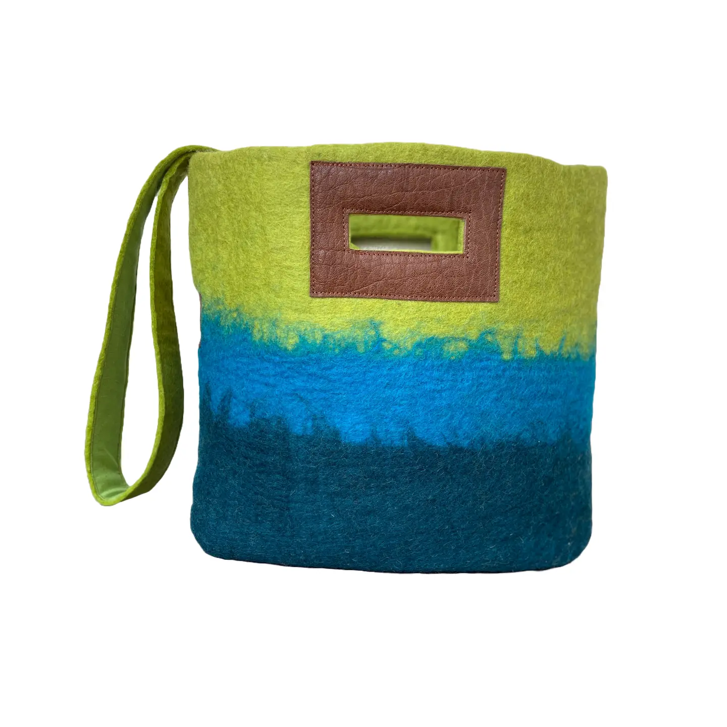 Fibres of Life Bag: Ombre Felt Tote - Image 4