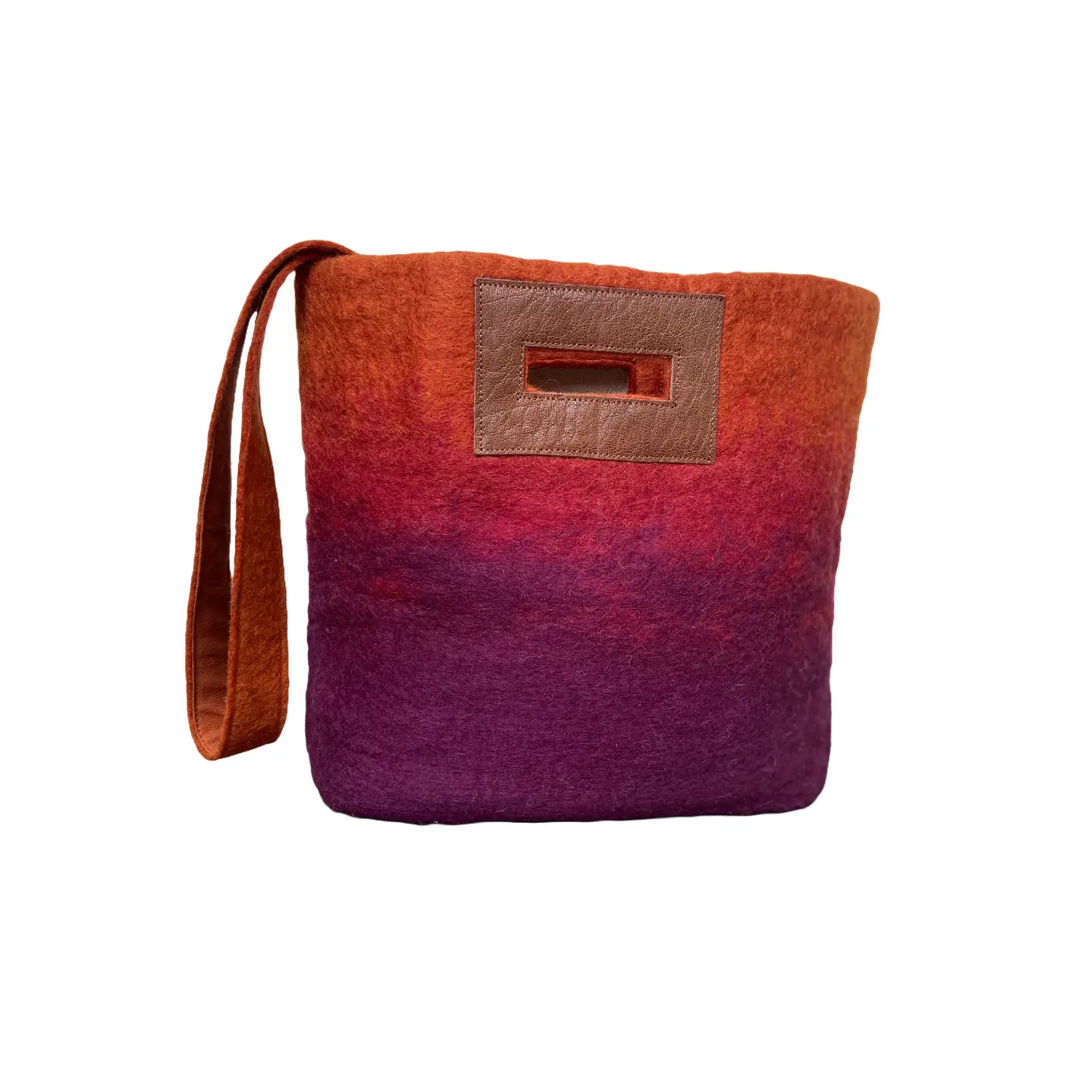 Fibres of Life Bag: Ombre Felt Tote - Image 6