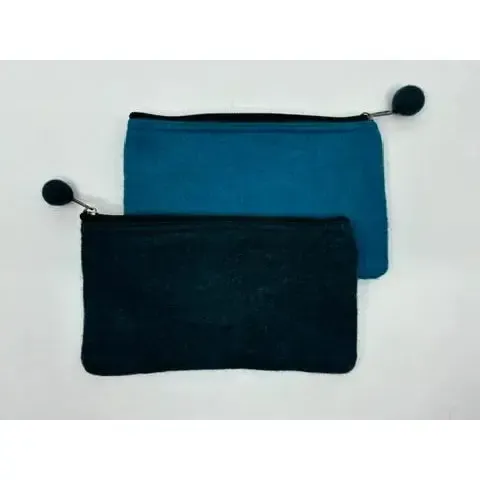 Fibres of Life: 2- Tone Felt Pouch