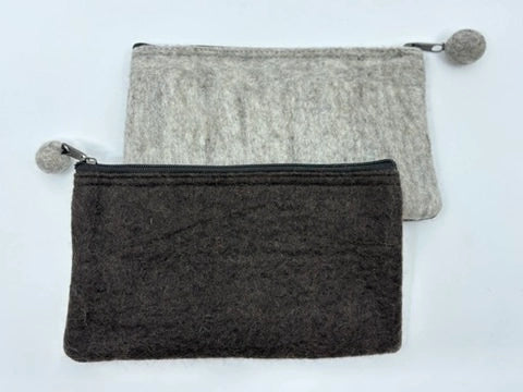 Fibres of Life: 2- Tone Felt Pouch - Image 2