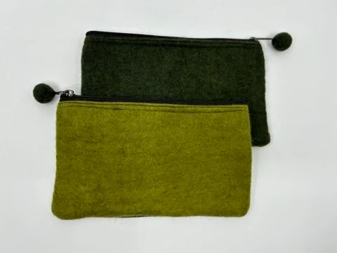 Fibres of Life: 2- Tone Felt Pouch - Image 4