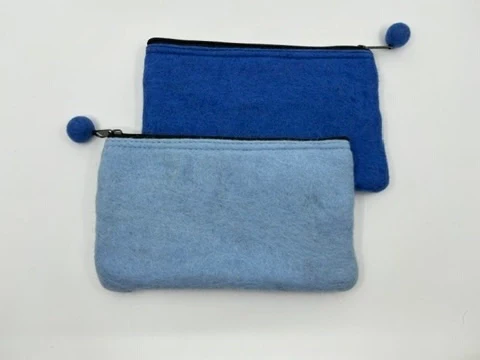 Fibres of Life: 2- Tone Felt Pouch - Image 6
