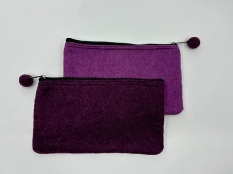 Fibres of Life: 2- Tone Felt Pouch - Image 8