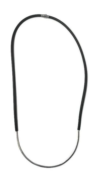 Inteplei Necklace: 2 pc Graceful Edge in Black & White - Image 2