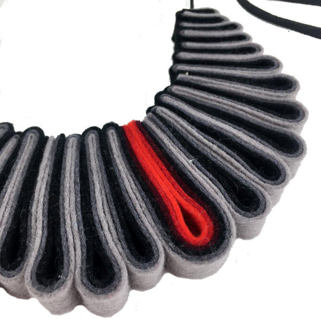 IS Felt Ribbon Neckpiece - Image 2