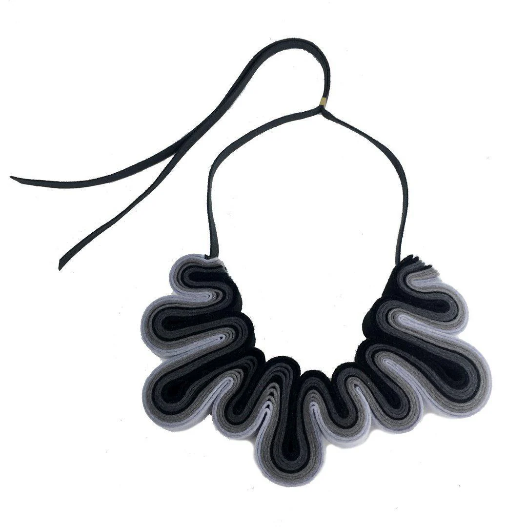 IS Felt Ruffle Neckpiece
