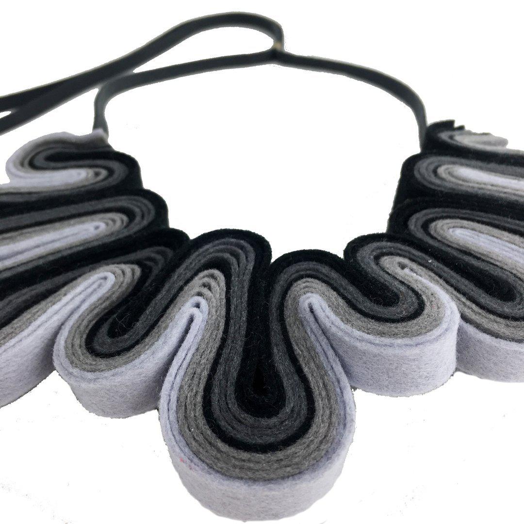 IS Felt Ruffle Neckpiece - Image 2