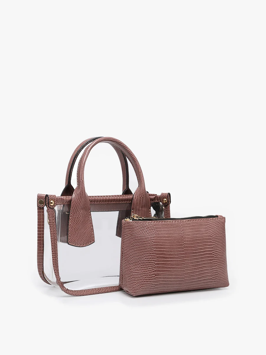 Jen & Co. Bag: Stacey Clear Satchel - Image 2
