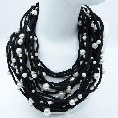 Jianhui London Necklace: 10 Strand Pearl