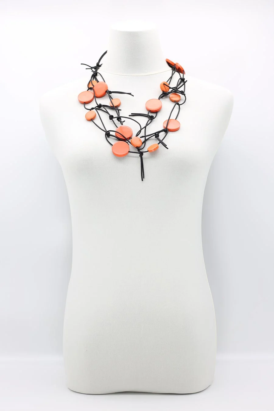 Jianhui London Necklace: Coins on Leatherette Chain - Image 10