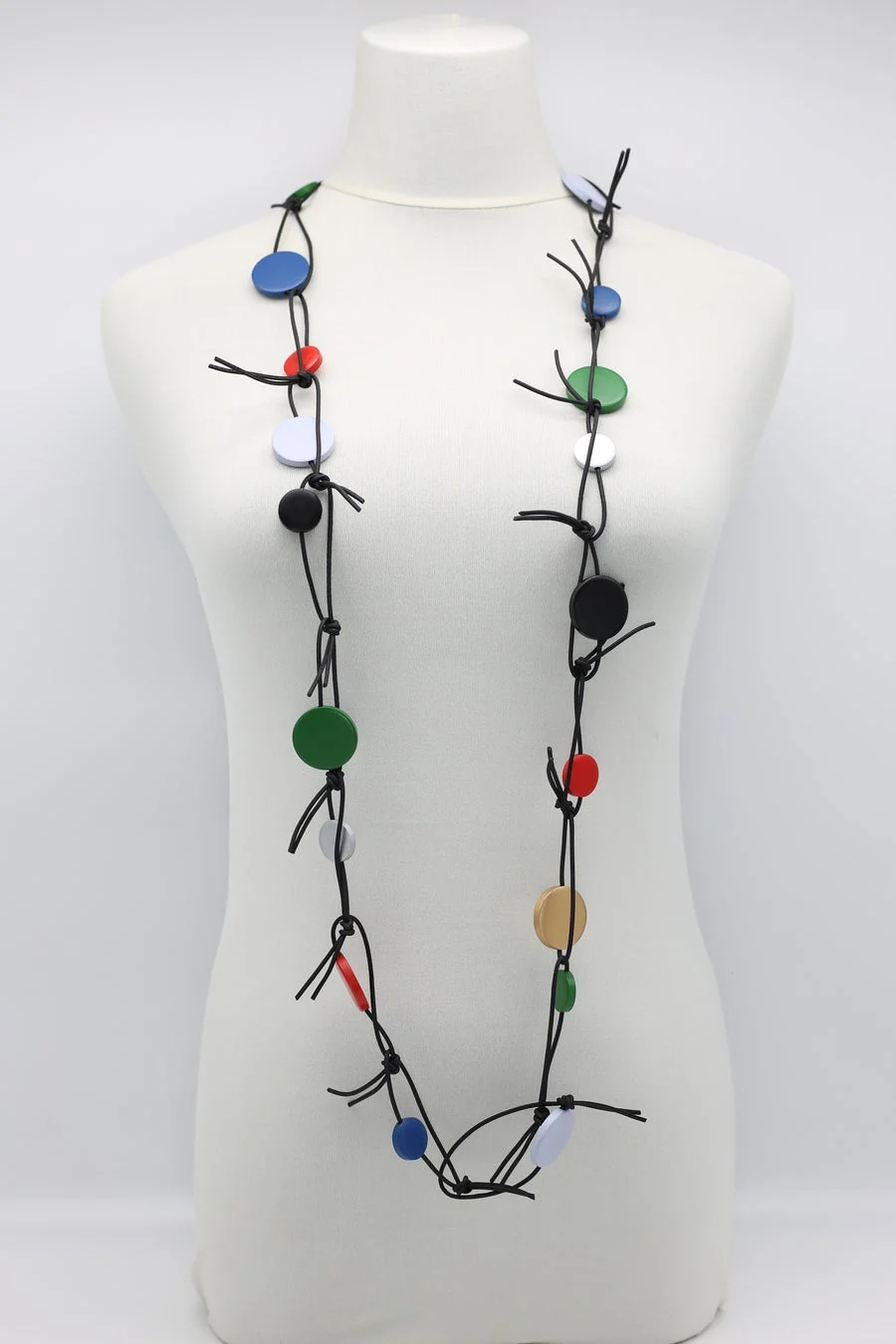 Jianhui London Necklace: Coins on Leatherette Chain - Image 5