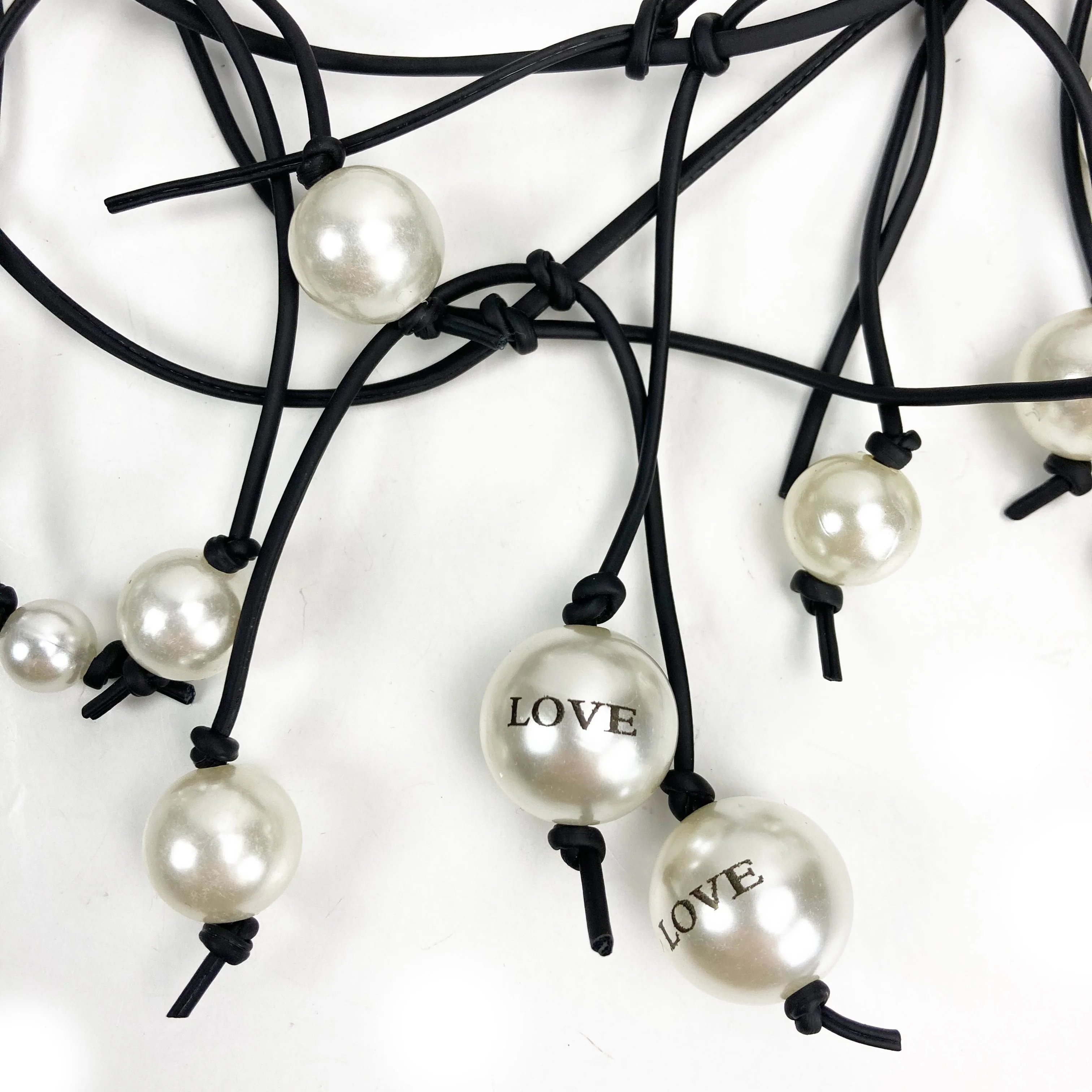 Jianhui London Necklace: Love Faux Pearl - Image 2