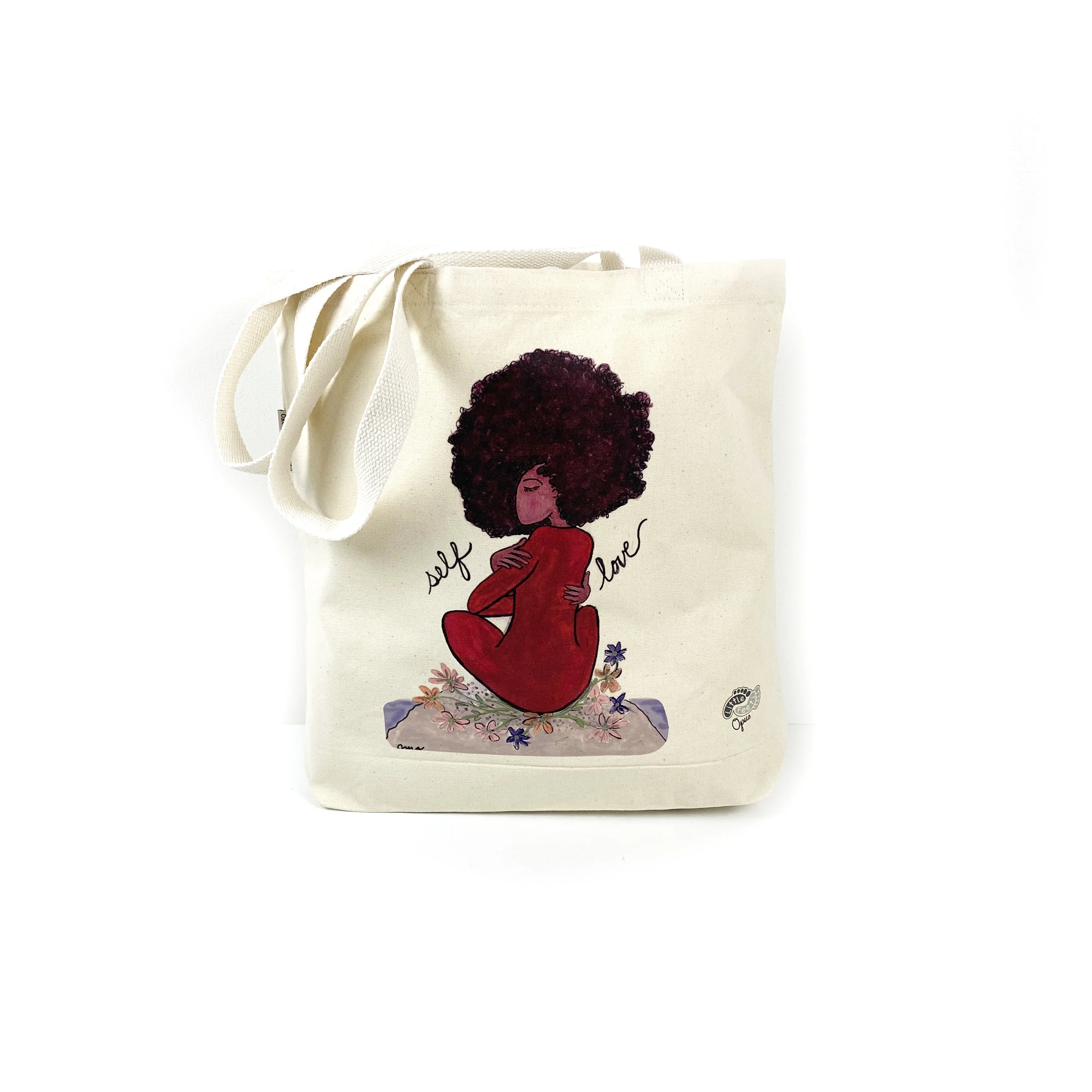 Little Feet's Opus Bag: Cotton Tote - Image 3