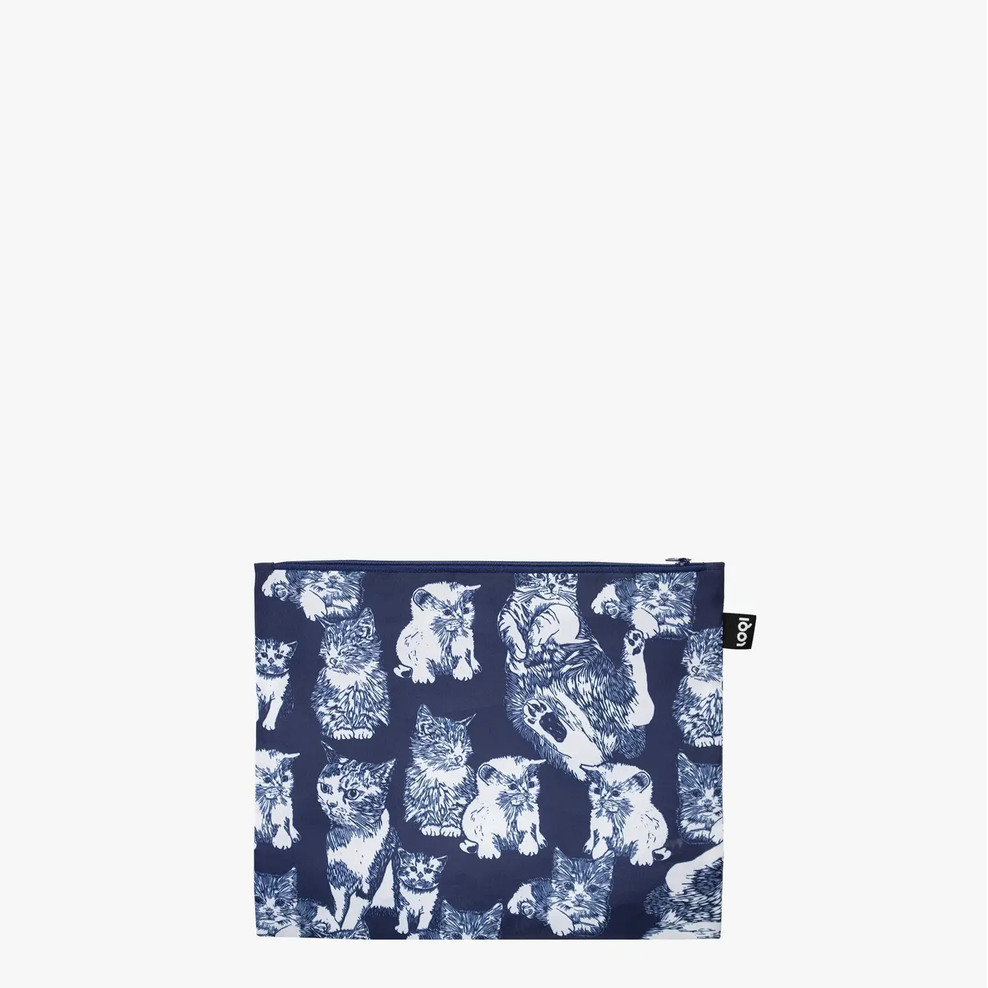 LOQI Zip Pocket Set: Red Poppy Bee Cats - Image 2