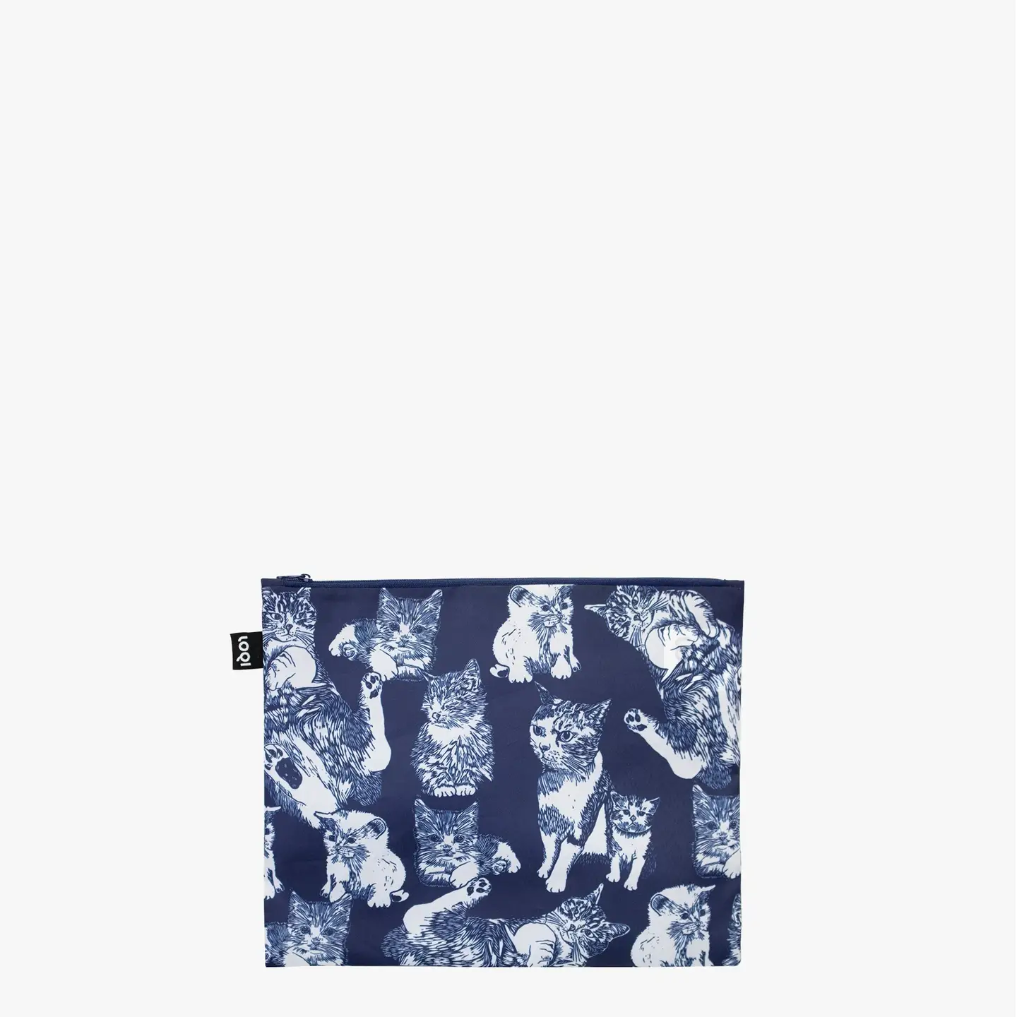 LOQI Zip Pocket Set: Red Poppy Bee Cats - Image 3
