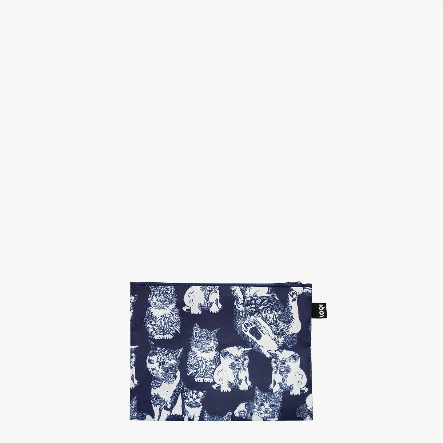 LOQI Zip Pocket Set: Red Poppy Bee Cats - Image 4
