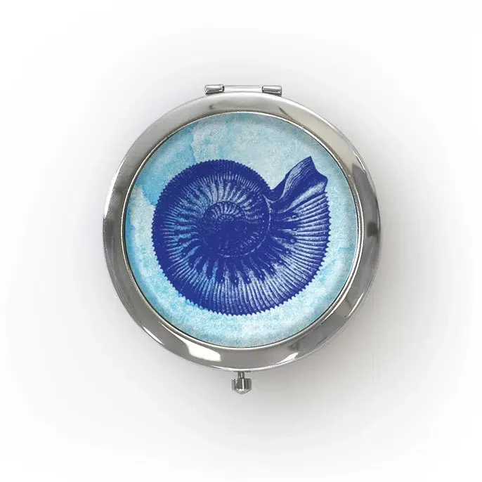 Lucy Lu Compact Mirror: Ocean Shell