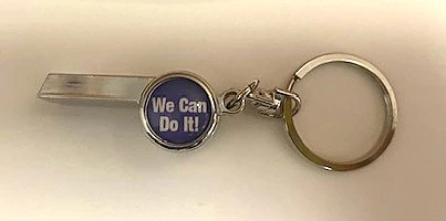 Lucy Lu Whistle Keyring: Rosie the Riveter - Image 2