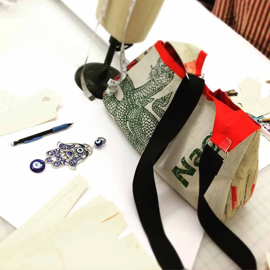 Malia Designs Bag: Serpent Triangle Shoulder Bag - Image 3