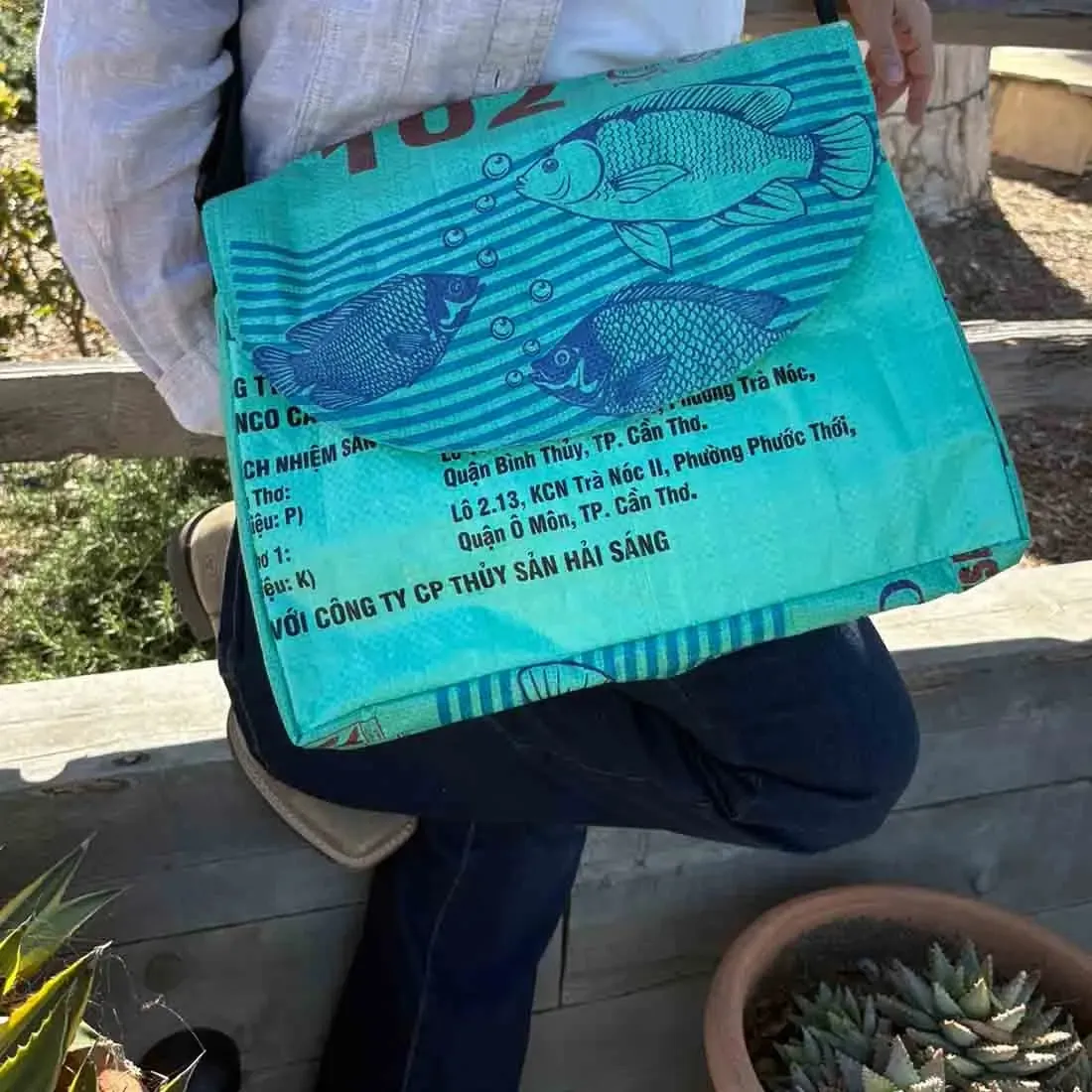 Malia Designs Bag: Large Kiwi Messenger