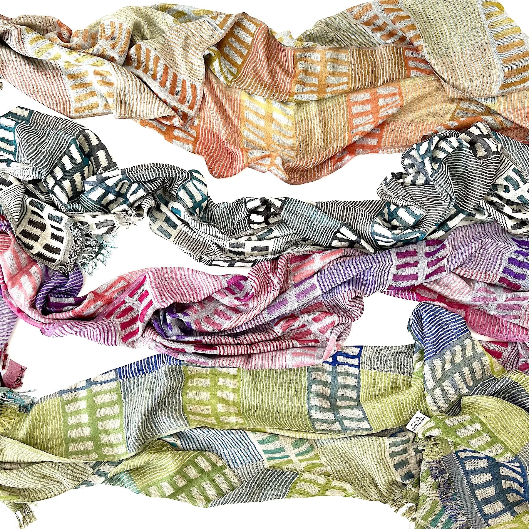 Marigold Row Scarf: Silk Stole - Image 5