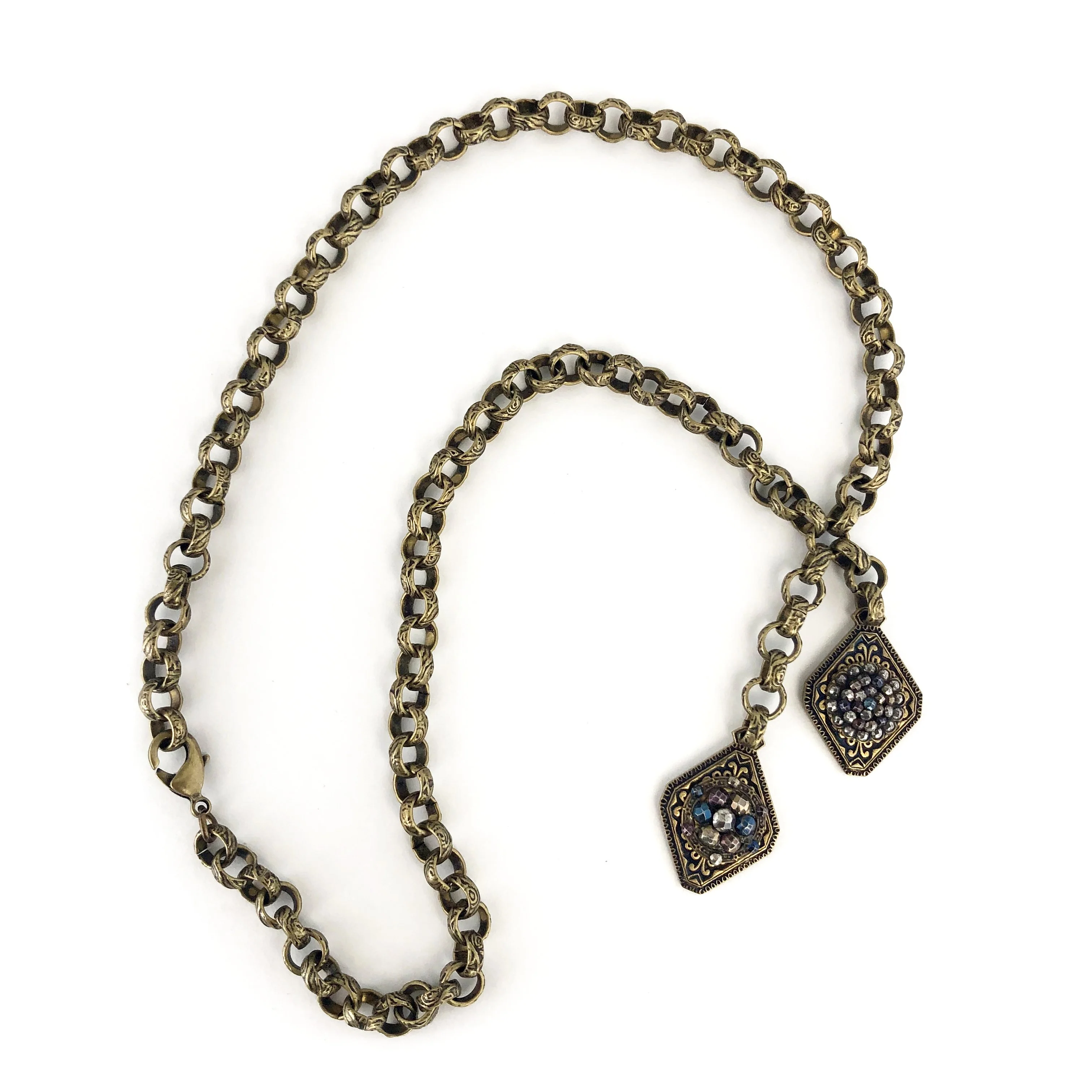 My Mothers Buttons Necklace: Lariat - Image 7