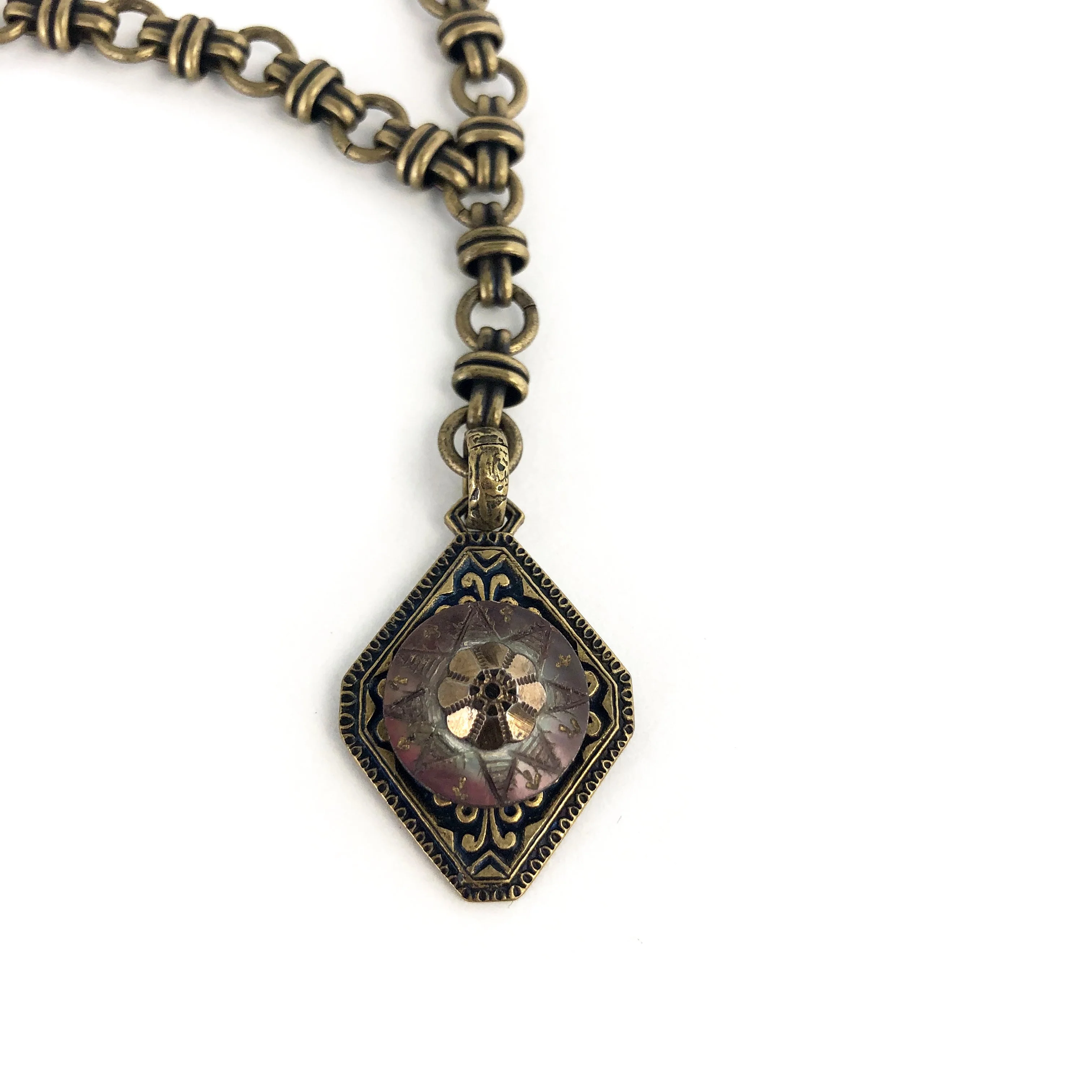 My Mothers Buttons Necklace: Lavaliere - Image 2