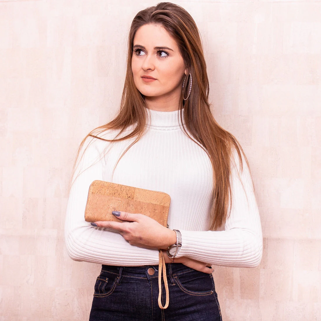 Meninas Bonitas Wallet: Cork Zip Around - Image 3