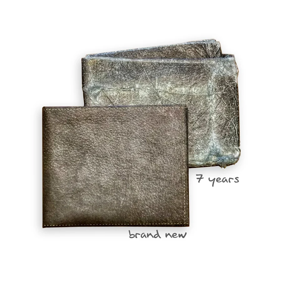 Mighty Wallet, Wallet: Black Faux Leather - Image 3