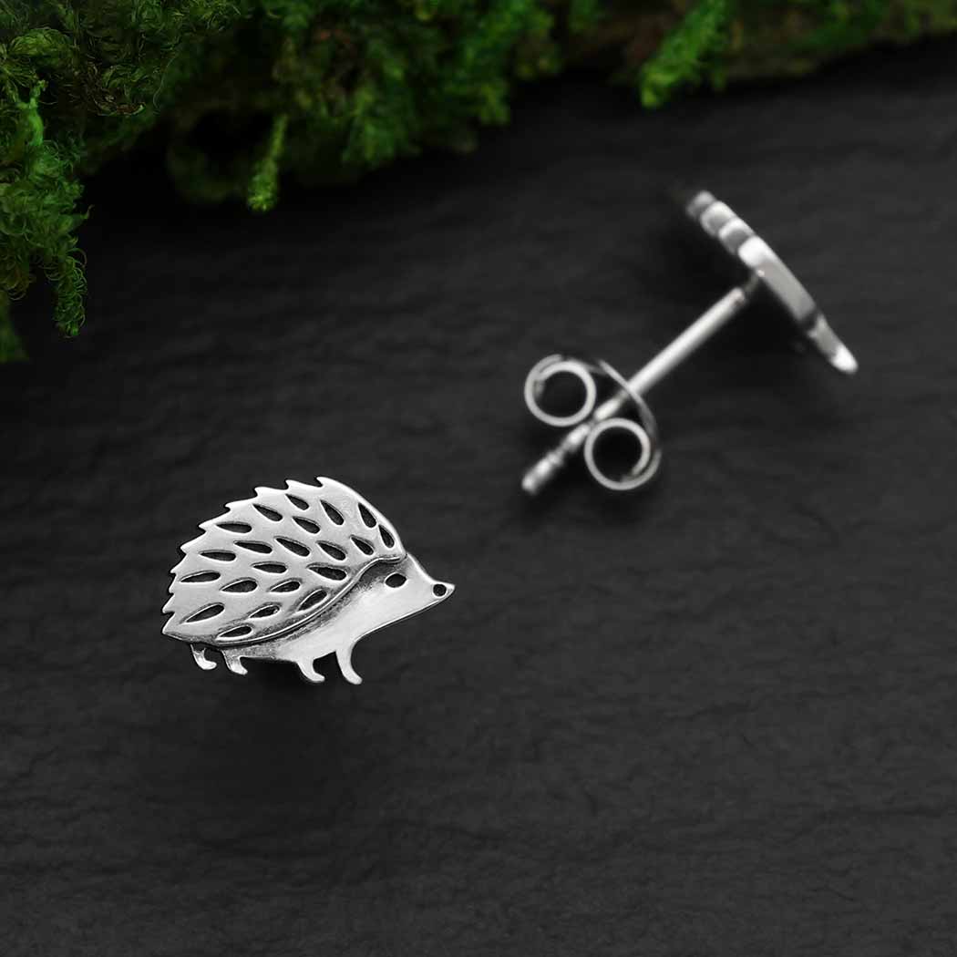 Nina Designs Earrings: Sterling Silver Hedgehog Post