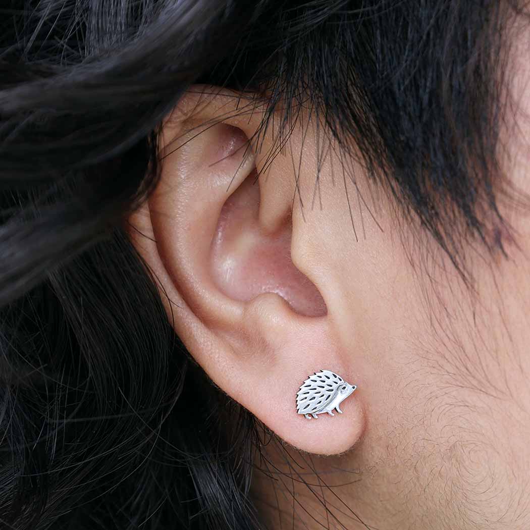 Nina Designs Earrings: Sterling Silver Hedgehog Post - Image 3