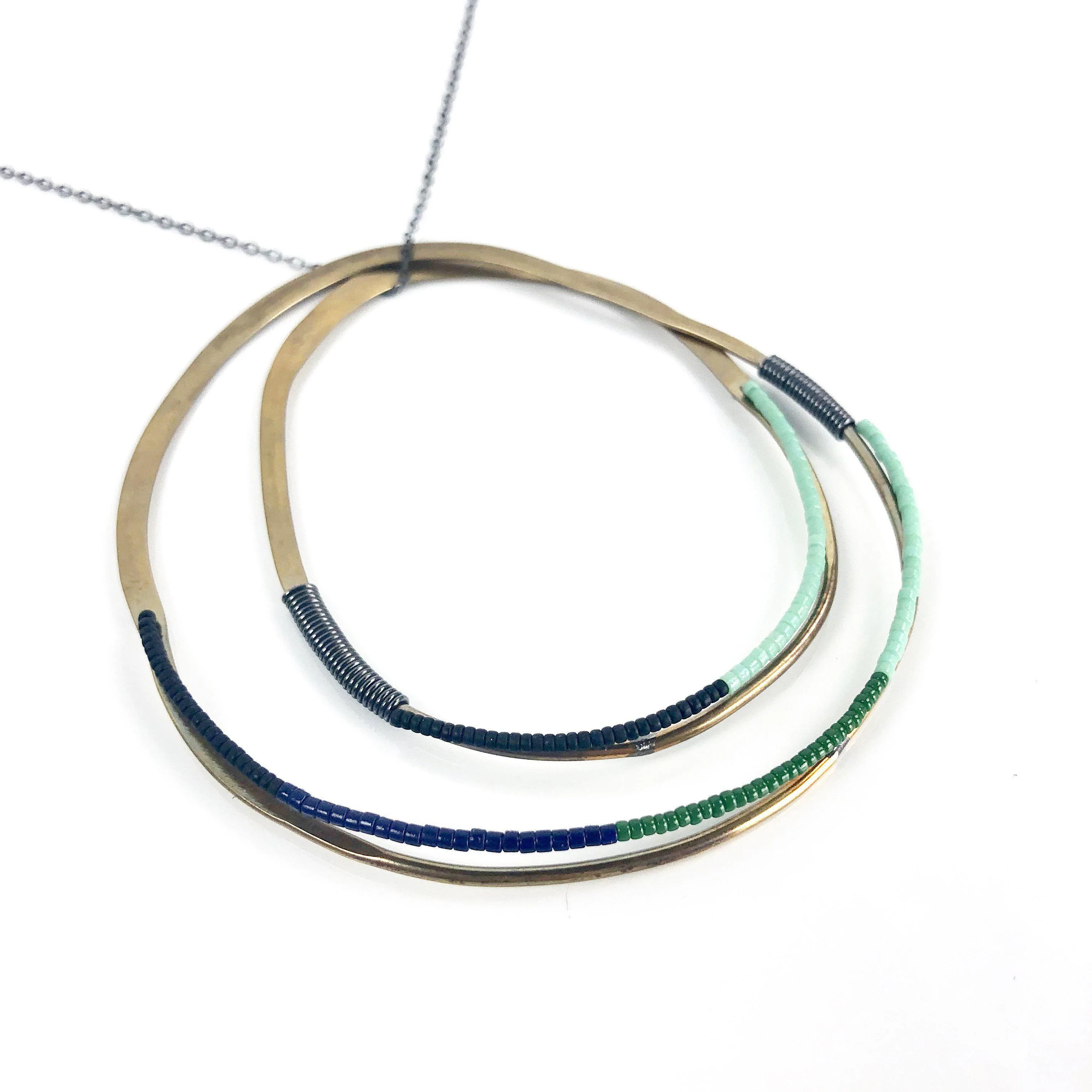 Olivia de Soria Necklace: Double Hoop - Image 2
