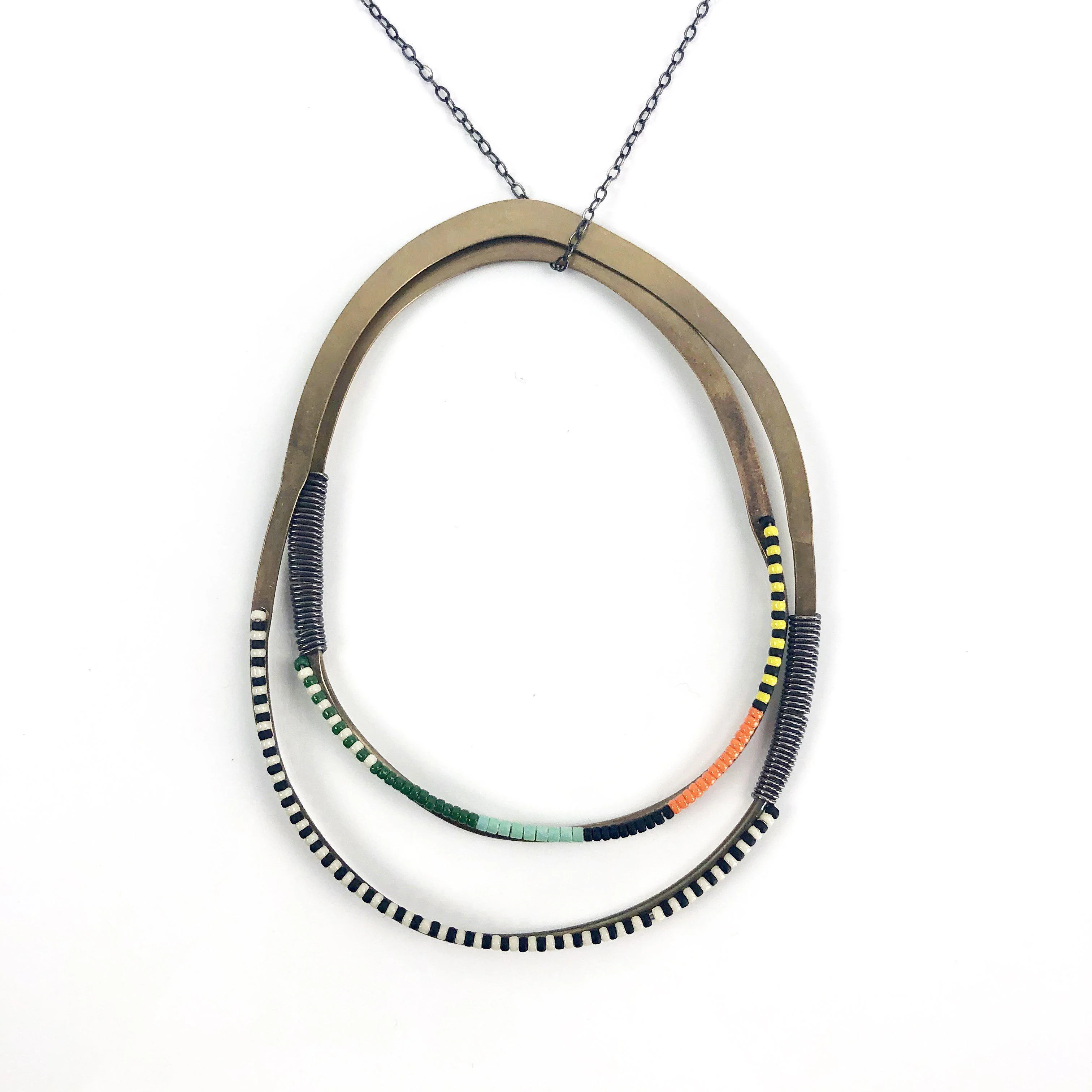 Olivia de Soria Necklace: Double Hoop - Image 4